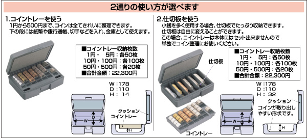 （業務用セット） オープン コイントレー クリアカルトン KN-210-BU クリアブルー 1個入 ×5セット - 2